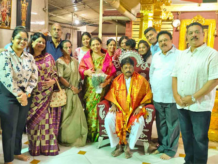 ಬೊರಿವಲಿ ಶ್ರೀ ಮಹಿಷಮರ್ದಿನಿ ದೇವಸ್ಥಾನದಲ್ಲಿ ರಂಗಪೂಜೆ, ಡಾ. ಪಿ.ವಿ. ಶೆಟ್ಟಿಯವರಿಗೆ ಸನ್ಮಾನ