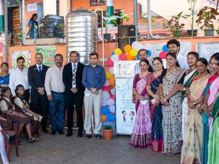 ಮಧ್ಯ ಶಾಲೆಗೆ ಬಿ.ಎ.ಎಸ್.ಎಫ್ ಸಂಸ್ಥೆಯ ವತಿಯಿಂದ ಶುದ್ದ ಕುಡಿಯುವ ನೀರಿನ ಘಟಕ ಕೊಡುಗೆ