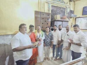 ಸಾಗರದ ಶ್ರೀ ಮಾರಿಕಾಂಭಾ ದೇವಳಕ್ಕೆ ಉದಯ ಕುಮಾರ್ ಶೆಟ್ಟಿ ಮುನಿಯಾಲು ಭೇಟಿ