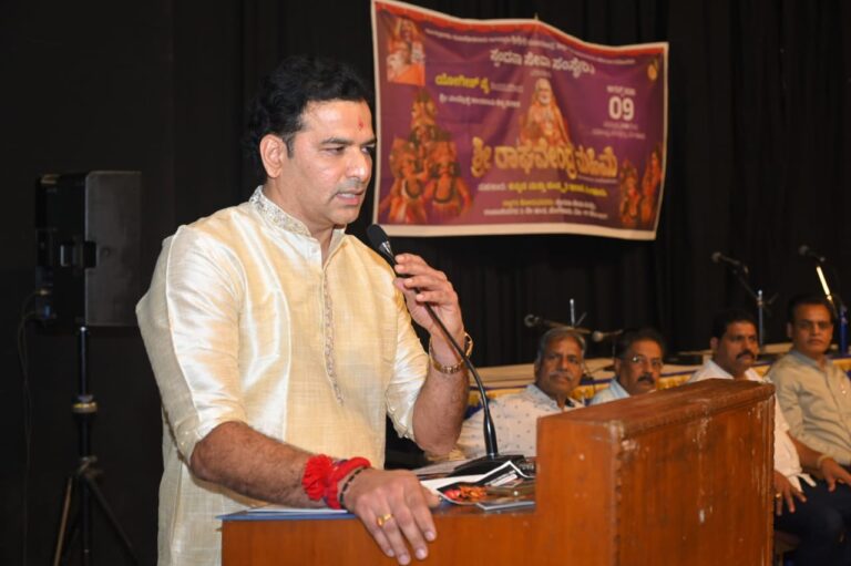 ಶ್ರೀ ರಾಘವೇಂದ್ರ ಸ್ವಾಮಿಗಳ ಮಹಿಮೆಯನ್ನು ಯಕ್ಷಗಾನದ ಮೂಲಕ ಪ್ರಸ್ತುತಪಡಿಸಿರುವುದು ನಿಜಕ್ಕೂ ಶ್ಲಾಘನೀಯ -ರಾಜೇಶ್ ಶೆಟ್ಟಿ