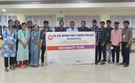 ಡಾ. ಬಿ.ಬಿ ಹೆಗ್ಡೆ ಕಾಲೇಜು : ರೋಟರಾಕ್ಟ್ ಕ್ಲಬ್ ವಿದ್ಯಾರ್ಥಿಗಳಿಂದ ಅಧ್ಯಯನ ಭೇಟಿ